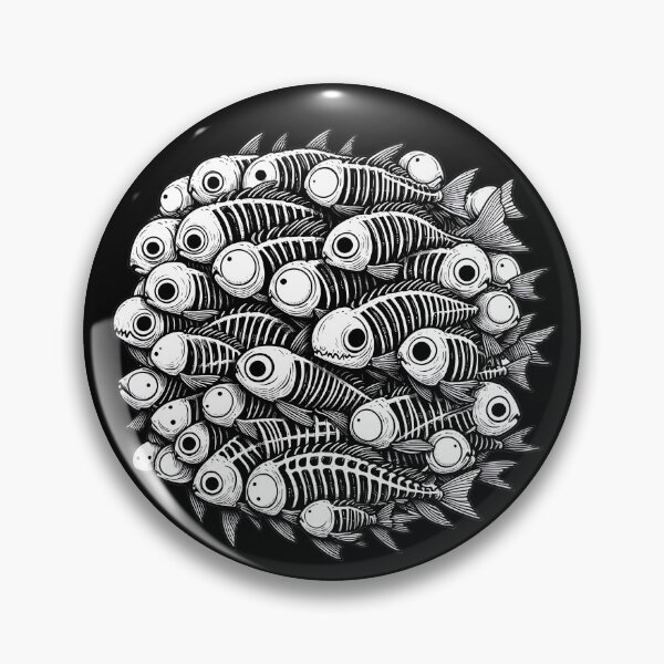 Item preview, School of Bones: Artsy Fish designed and sold by Andy-Many-Ideas.