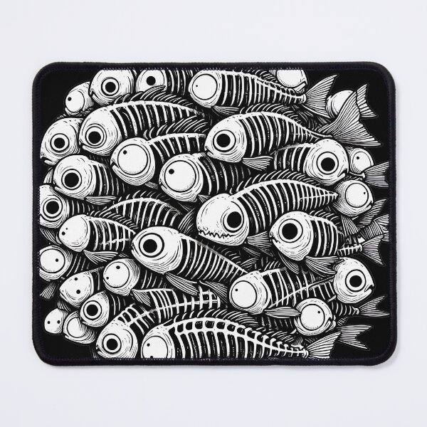 Item preview, School of Bones: Artsy Fish designed and sold by Andy-Many-Ideas.