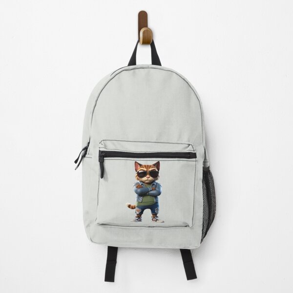 Item preview, A stylish cat in trendy outfit strikes a pose designed and sold by Robo-toons.