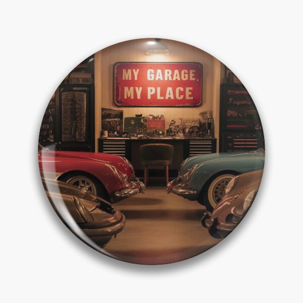 Item preview, Garage My Place: Car Lover's Sanctuary designed and sold by RabbitDesign777.