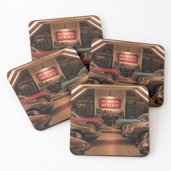 Item preview, Garage My Place: Car Lover's Sanctuary designed and sold by RabbitDesign777.