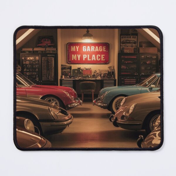 Item preview, Garage My Place: Car Lover's Sanctuary designed and sold by RabbitDesign777.