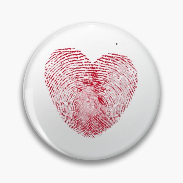Item preview, heart shaped fingerprint designed and sold by IPRINTUA.