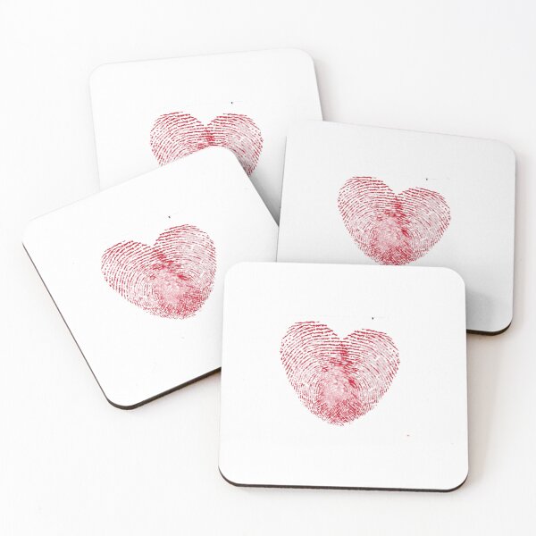 Item preview, heart shaped fingerprint designed and sold by IPRINTUA.