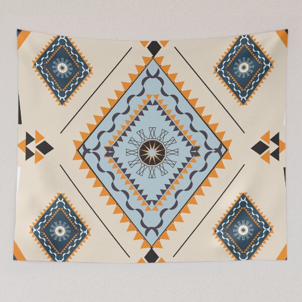 Item preview, Navajo tribal vector seamless pattern. Native American ornament. Ethnic South Western decor style. Boho geometric ornament. Vector seamless pattern. Mexican blanket, rug. Woven carpet illustration designed and sold by yakza-design.