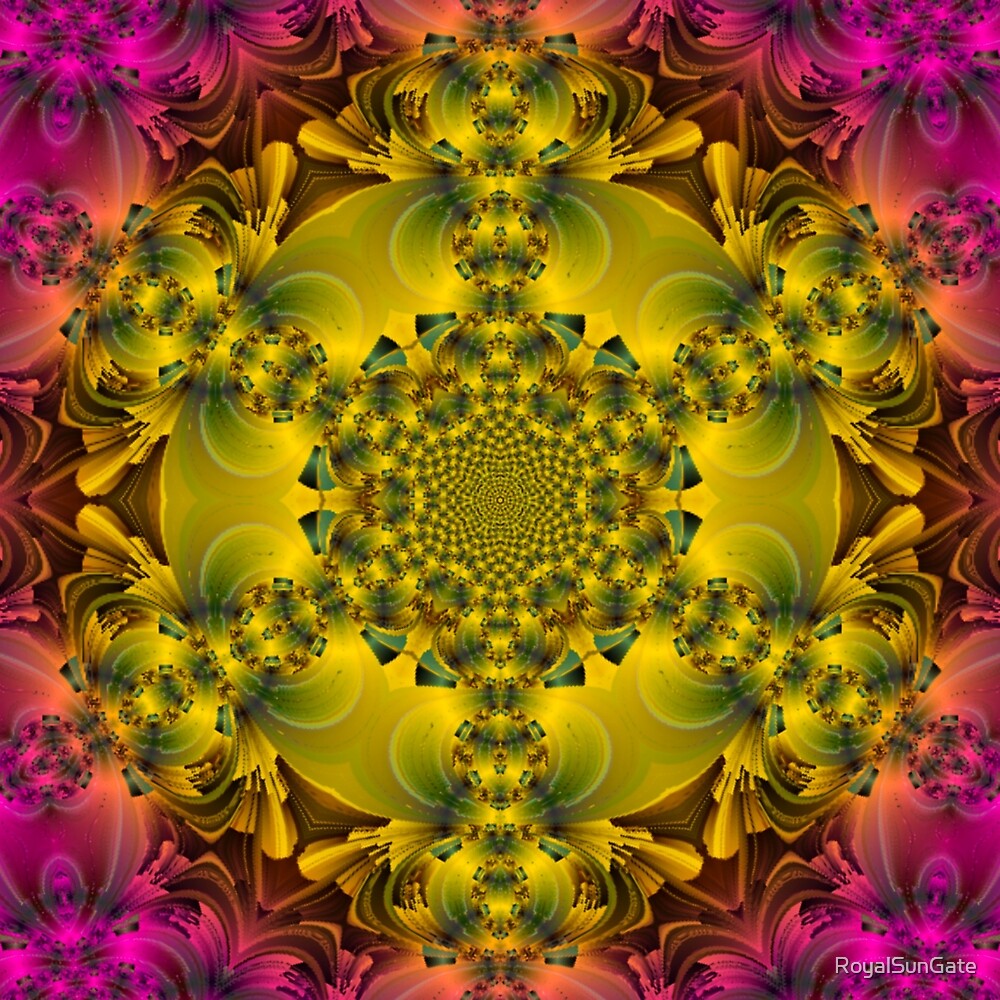 "Flower of life colors " by RoyalSunGate Redbubble
