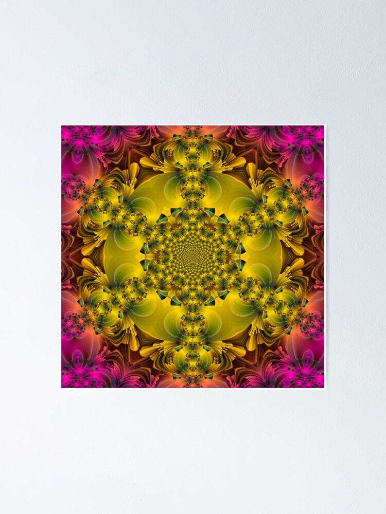 "Flower of life colors " Poster by RoyalSunGate Redbubble