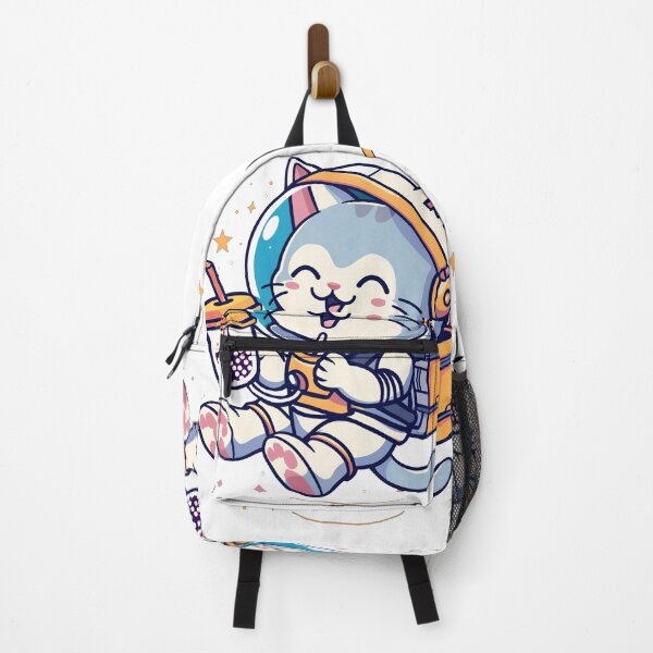 Item preview, Space Boba Cat- white designed and sold by Nufauna.