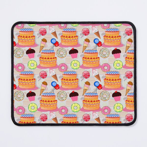 Item preview, Cakes Cupcakes lollipop Donuts Icecream Pattern Design designed and sold by PatternTitan.