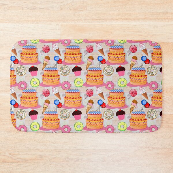 Item preview, Cakes Cupcakes lollipop Donuts Icecream Pattern Design designed and sold by PatternTitan.