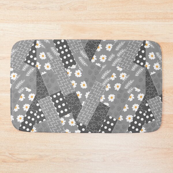 Item preview, Grey and white and flower tape inspired v slanted pattern designed and sold by ReynoldsFun.