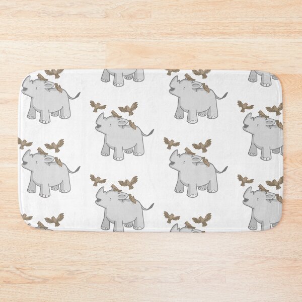 Item preview, Excited Little Rhino And Birds designed and sold by 1Hope1Faith.