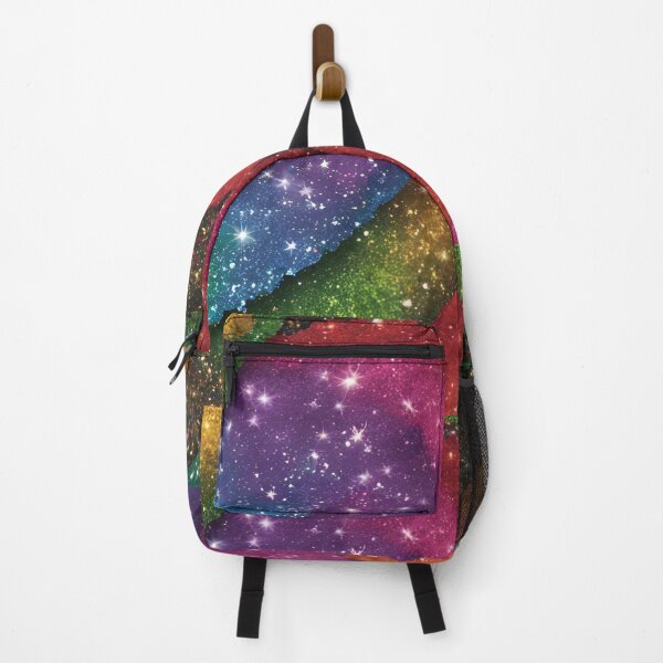 Item preview, 90s Retro Glitter Rainbow Backpack designed and sold by vLA.