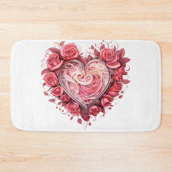 Item preview, Pink Roses - Pink and red roses form heart-shaped designed and sold by Areebanawab.