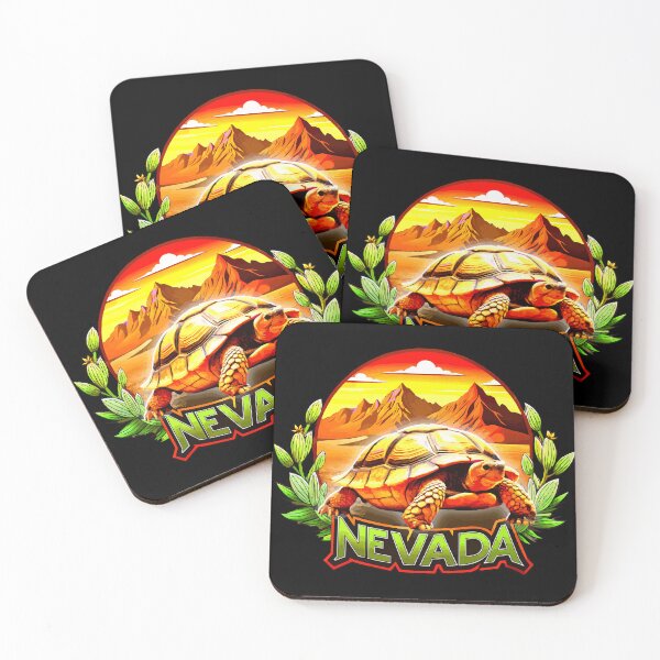 Item preview, Desert Tortoise in Nevada Landscape - Nature Illustration designed and sold by VikArtStudio.