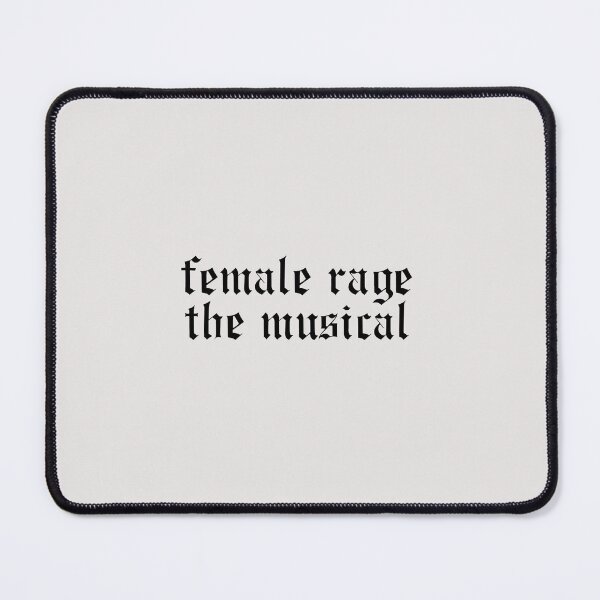 Item preview, female rage: the musical Gothic Old English Black Lettering Typography designed and sold by aestheticqueen.