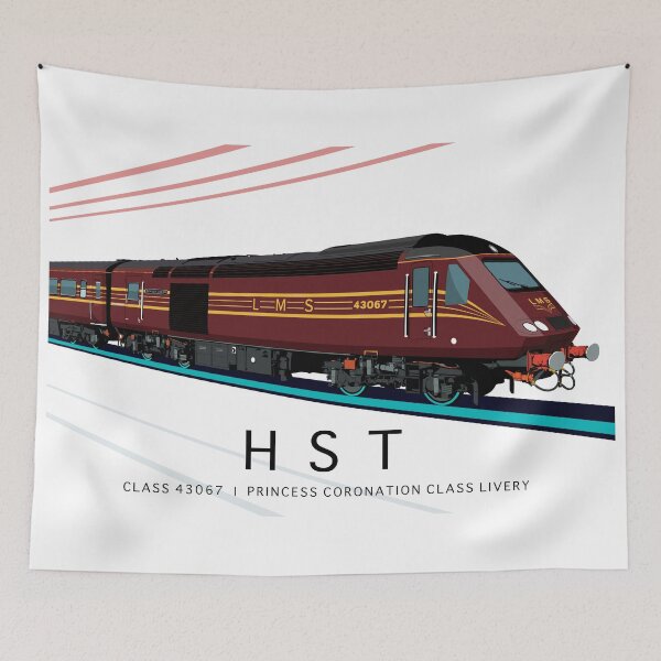 Item preview, Class 43 HST - Power Car 43067 | LMS Princess Coronation Class Livery designed and sold by MarkGeorgeArt.