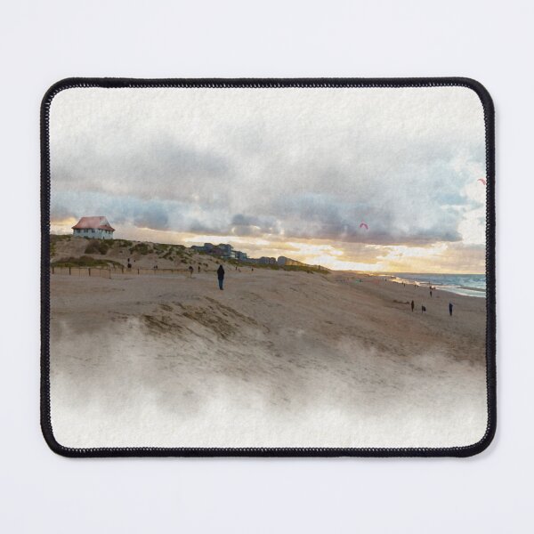 Item preview, sunset on the beach in Autumn in watercolor designed and sold by FotoMahieu.