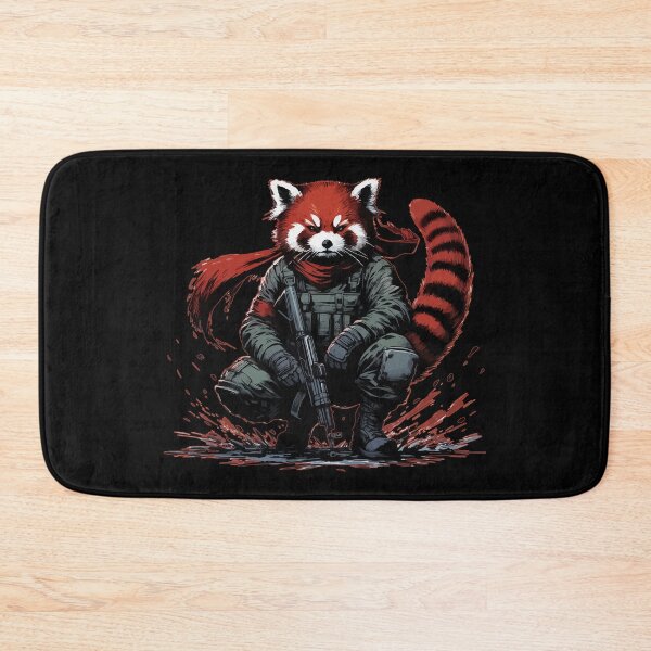 Item preview, Cool Red Panda Soldier designed and sold by TomFrontierArt.