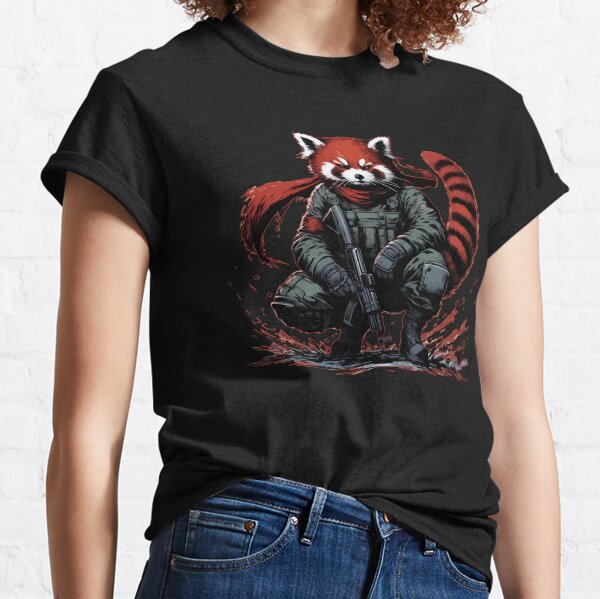 Item preview, Cool Red Panda Soldier designed and sold by TomFrontierArt.