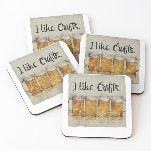 Item preview, I like crafts funny beer lovers retro design designed and sold by cocochi.