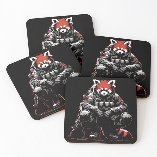 Item preview, Cool Red Panda Soldier Army designed and sold by TomFrontierArt.