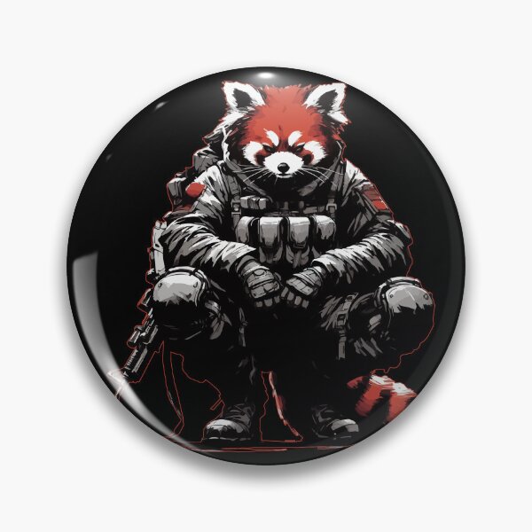 Item preview, Cool Red Panda Soldier Army designed and sold by TomFrontierArt.
