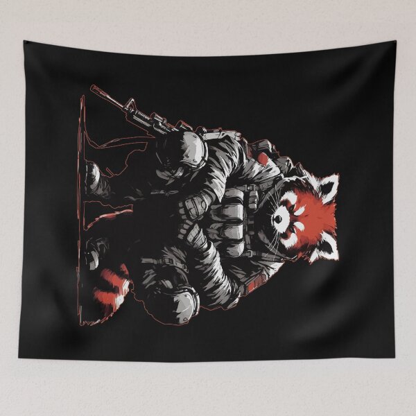 Item preview, Cool Red Panda Soldier Army designed and sold by TomFrontierArt.