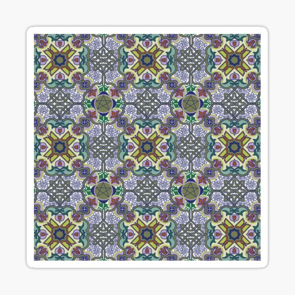 Item preview, Alhambra - Tile 2 - blue variation designed and sold by JoseYeste.
