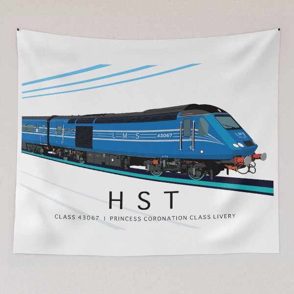 Item preview, Class 43 HST - Power Car 43067  |  LMS Princess Coronation Class Livery designed and sold by MarkGeorgeArt.