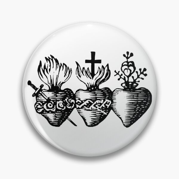 Item preview, Three Hearts of the Holy Family Sacred Heart Immaculate Heart Pure Heart designed and sold by Beltschazar.
