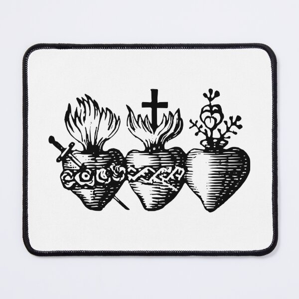 Item preview, Three Hearts of the Holy Family Sacred Heart Immaculate Heart Pure Heart designed and sold by Beltschazar.