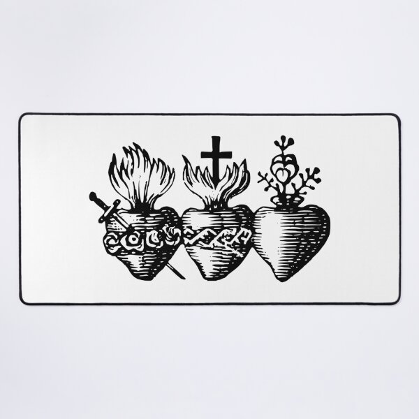 Item preview, Three Hearts of the Holy Family Sacred Heart Immaculate Heart Pure Heart designed and sold by Beltschazar.