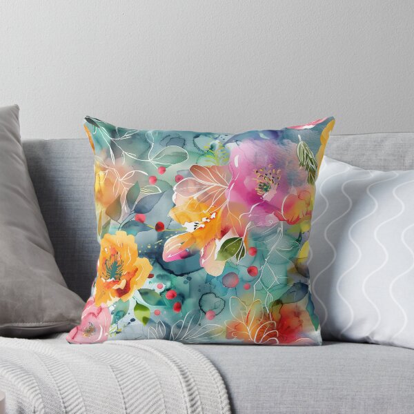 Item preview, Romantic Watercolor Floral Print designed and sold by dunca66.