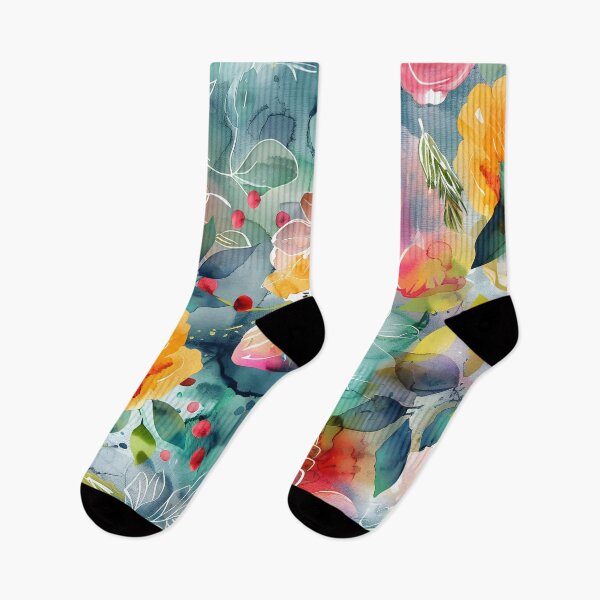 Item preview, Romantic Watercolor Floral Print designed and sold by dunca66.