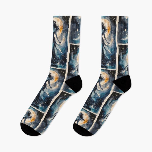 Item preview, Magical Moon Goddess in Fantasy Night Sky designed and sold by ByteyCreatives.