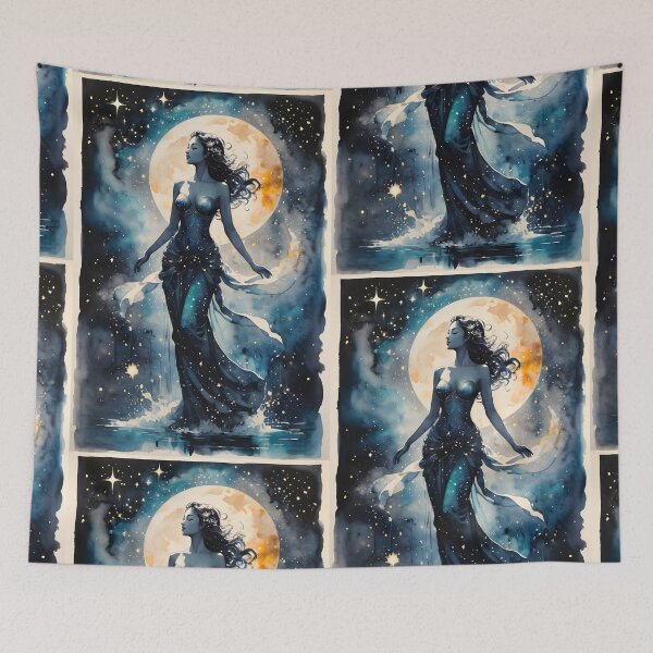 Item preview, Magical Moon Goddess in Fantasy Night Sky designed and sold by ByteyCreatives.