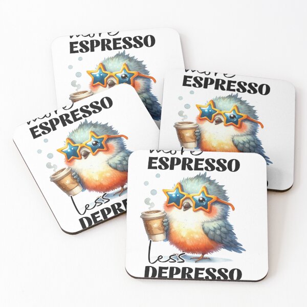 Item preview, More Espresso Less Depresso designed and sold by Eiwaprints.