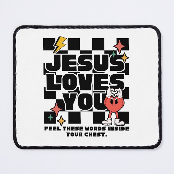 Item preview, Retro Jesus Loves You Christian Quote, Men's Retro Bible Verse ,Women's Christian Gospel Quotes, Inspirational Christian Woman Design designed and sold by mattlee20.
