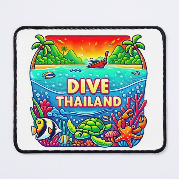 Item preview, Dive Thailand Summer Travel Funny Gifts Art designed and sold by BadhbhLoot.