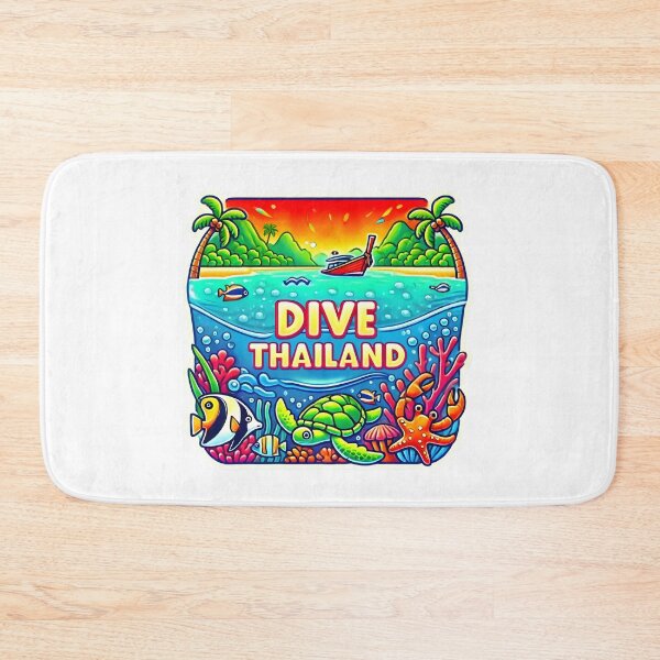 Item preview, Dive Thailand Summer Travel Funny Gifts Art designed and sold by BadhbhArt.