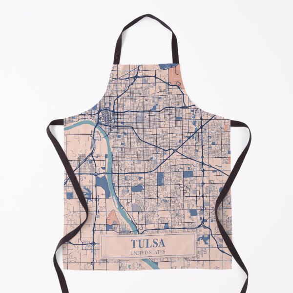 Item preview, Tulsa City Map designed and sold by Peek-Designs.