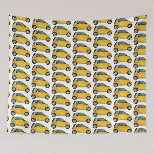 Item preview, Small Yellow Car designed and sold by BabbanGaelg.