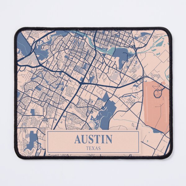 Item preview, Austin City Map designed and sold by Peek-Designs.
