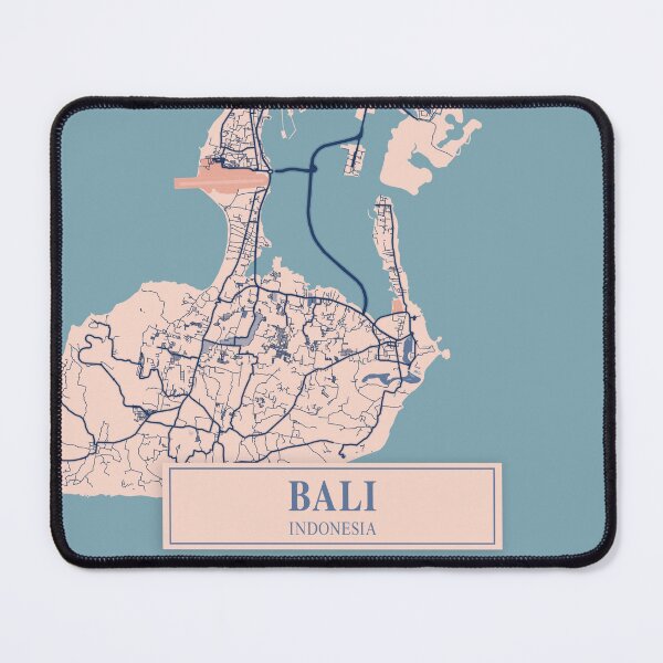Item preview, Bali City Map designed and sold by Peek-Designs.