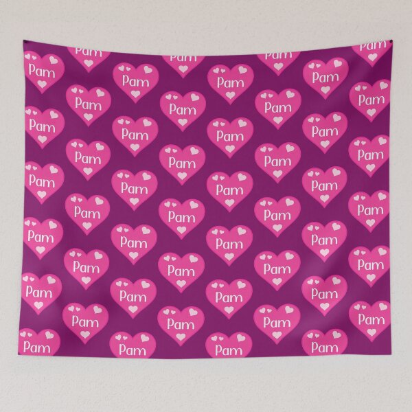 Item preview, Pam Name Pink Heart  designed and sold by Jeallan Designs.
