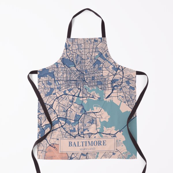 Item preview, Baltimore City Map designed and sold by Peek-Designs.