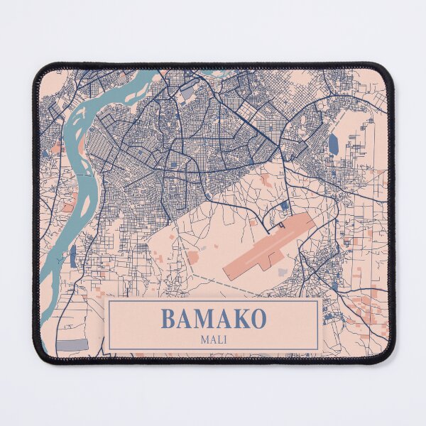 Item preview, Bamako City Map designed and sold by Peek-Designs.