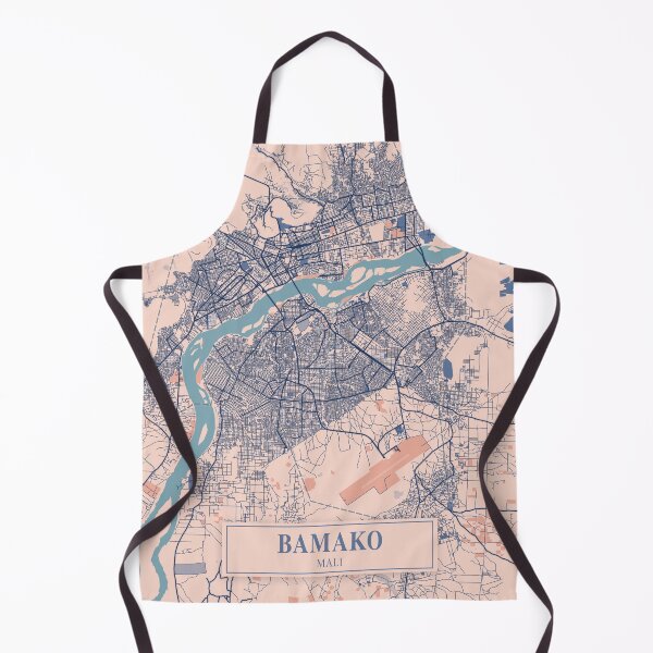 Item preview, Bamako City Map designed and sold by Peek-Designs.