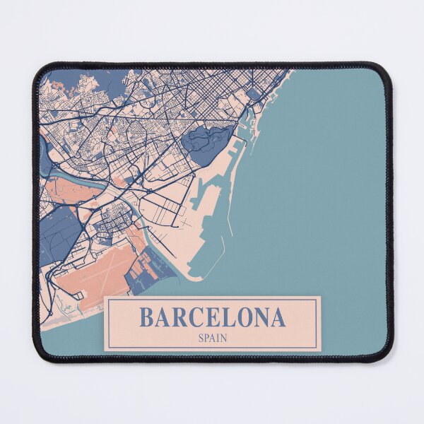 Item preview, Barcelona City Map designed and sold by Peek-Designs.